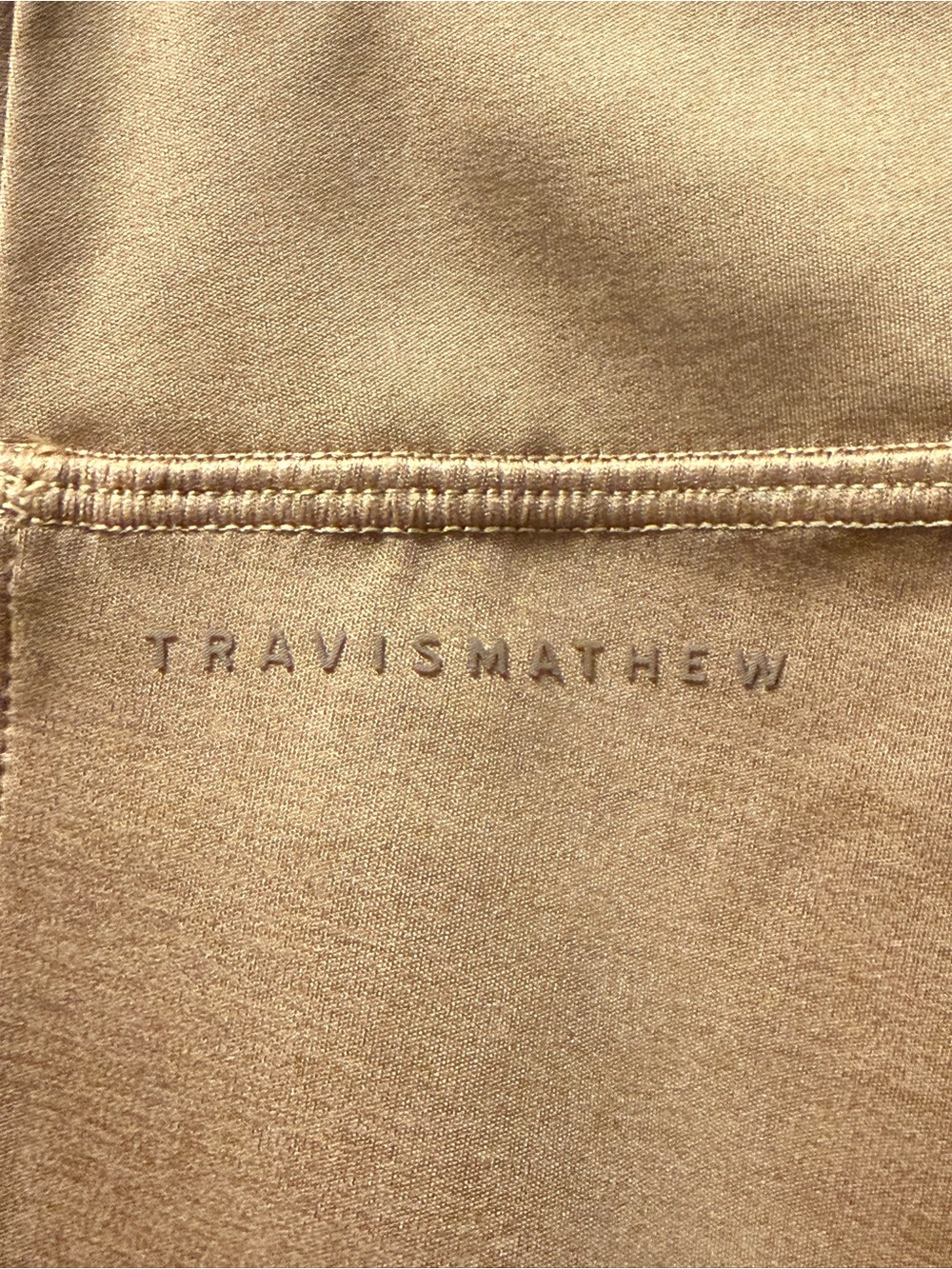 TravisMathew Moveknit Bonded Pocket Leggings Brown Size L - Picture 3 of 7